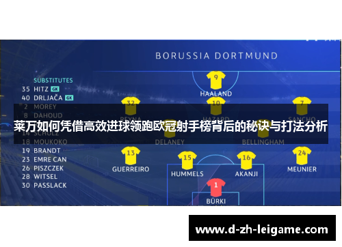 莱万如何凭借高效进球领跑欧冠射手榜背后的秘诀与打法分析